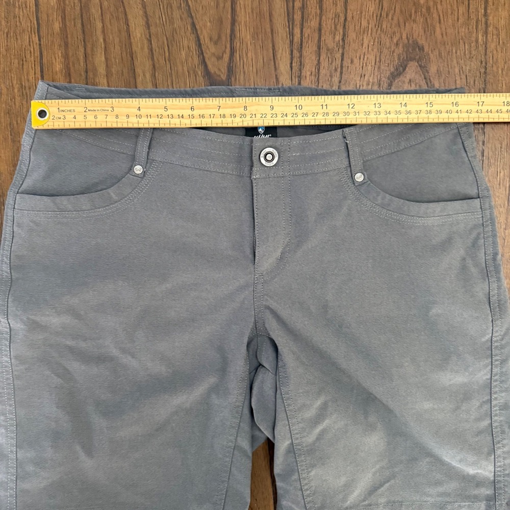 KUHL Women Charcoal Gray Hiking Shorts Size 10 Technical Outdoor Trail Gorpcore - Picture 4 of 6